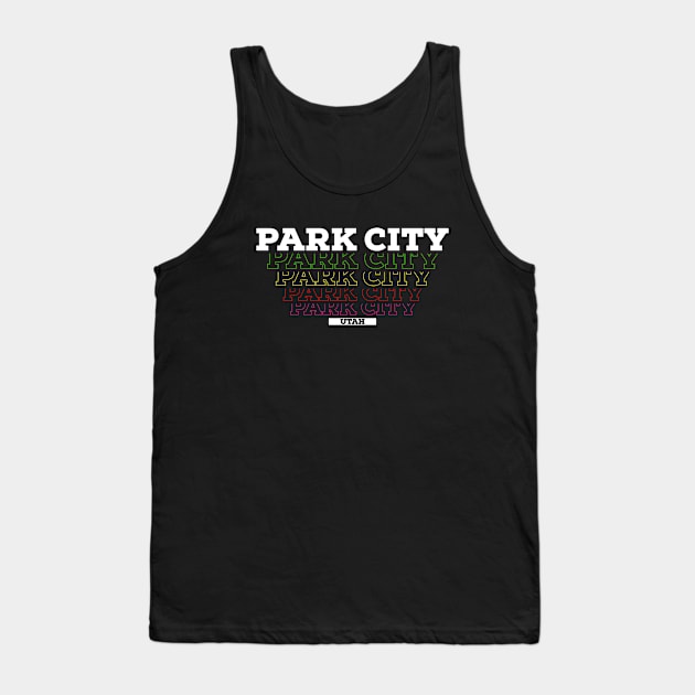 I Love Park City USA Vintage Tank Top by Zen Cosmos Official